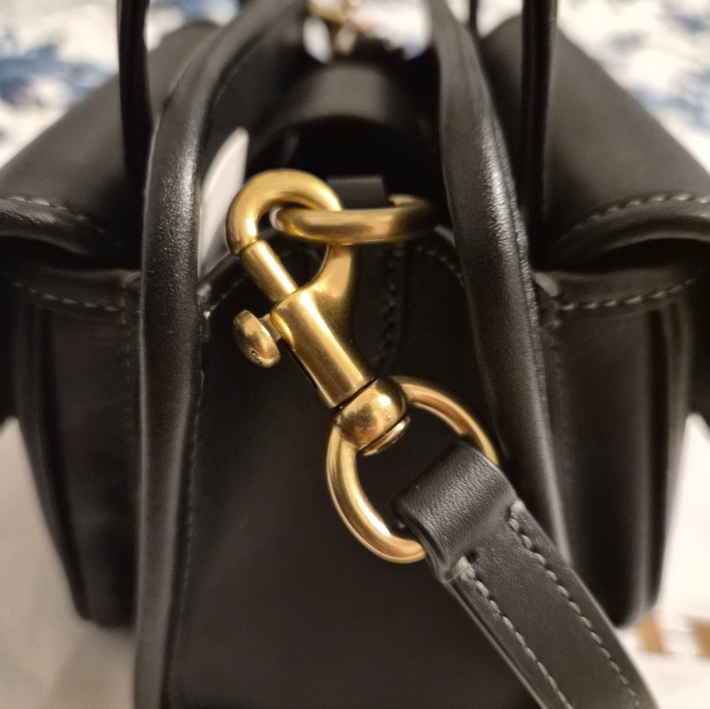 COACH Safari Mini Tote Limited Re-Edition CW643 Black - Picture 4 of 10